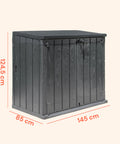 Leicht mit einem Tuch, Wasser und milder Seife zu reinigende Gartenbox, einfache und schnelle Pflege