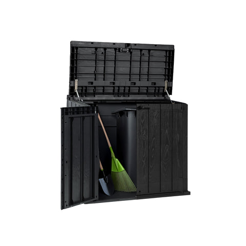 UV-beständiger Outdoor-Geräteschuppen aus recyceltem Kunststoff