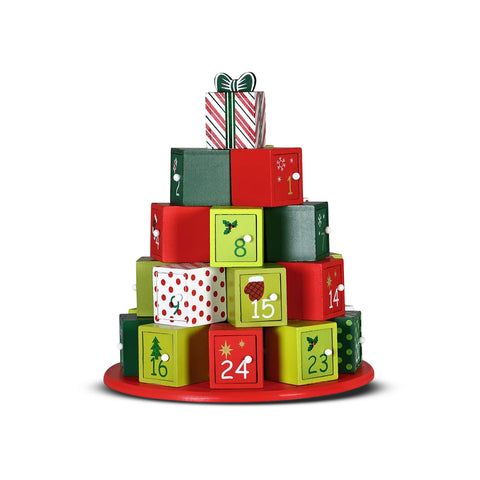 Adventskalender – Baumversion mit Schubladen oder Häuschen mit Aufklebern