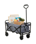 Zusammenklappbarer Gartenwagen aus Stahl mit Bremse und Griff, Tragfähigkeit 80 kg
