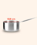 Hoher Aluminiumtopf 16/20/24 cm mit Edelstahlgriff – Backofen und Gasherd