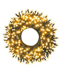 Weihnachtsbeleuchtung mit 1000 warmweißen LEDs - 100 Meter Lichterkette für den Außen- und Innenbereich