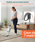 Netzkabel für Modell VK150 – kompatibles Ersatzteil, 7 m, grau, mit Stecker