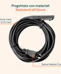 Netzkabel VK200 – Kompatibles Ersatzteil 7-10 m, grau, mit Stecker