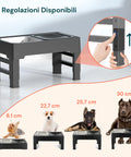 Verstellbare Näpfe, perfekt für alle Hunde - von 8,7 bis 28,8 cm Höhe