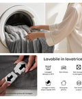 Fluffige elektrische Doppelbettdecke aus Flanell für Bett und Sofa mit 9-Stunden-Timer