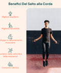 Fitness-Springseil mit ergonomischen Griffen und Tasche