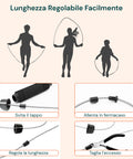 Fitness-Springseil mit ergonomischen Griffen und Tasche