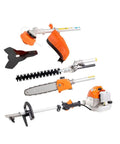 Benzin-Multifunktionsgerät 4-in-1 mit Heckenschere, Kettensäge und Hochentaster, 52 cm³