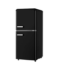 Retro-Kühlschrank mit Doppeltür, 110 l, schwarz