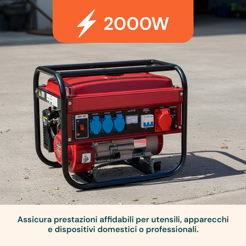 Tragbares Stromaggregat mit Doppelausgang 220 V / 380 V für Camping und Baustelle