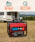 Tragbares Stromaggregat mit Doppelausgang 220 V / 380 V für Camping und Baustelle