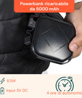 Schwarze Unisex-Thermoweste L-XXL – 3 Temperaturstufen und USB-Aufladung