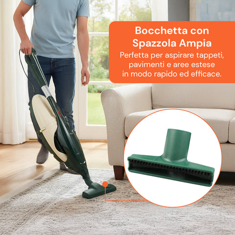 Kompatibles Folletto-Zubehörset für VK130 und spätere Modelle – Fugendüse, Pinsel, Adapter