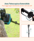 3-in-1-Schnittset mit Schere, Kettensäge und teleskopischer Akku-Stange 88 V