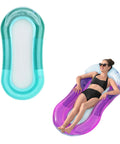 Aufblasbare Aqua Lounge 160 x 84 cm mit Kopfstütze und hängendem Netz