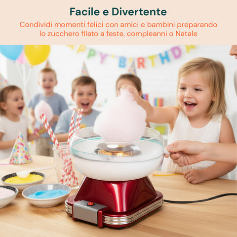 Zuckerwattemaschine 500 W für zu Hause - inklusive Dosierlöffel