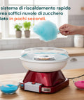 Zuckerwattemaschine 500 W für zu Hause - inklusive Dosierlöffel