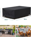 Set Abdeckung Tisch und 4 Stühle 165x140x90cm