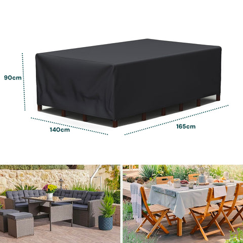 Set Abdeckung Tisch und 4 Stühle 165x140x90cm