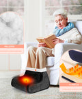 Elektrischer Cozy-Fußwärmer aus weichem Stoff – 3 Stufen und 90-Minuten-Timer