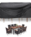 Set Abdeckung Tisch und 4 Stühle 165x140x90cm