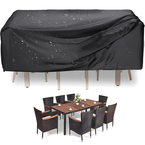 Set Abdeckung Tisch und 4 Stühle 165x140x90cm