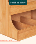 Vielseitiger Organizer aus Bambusholz – 9 Fächer mit stabilem Design