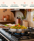Saltapasta Chef 32 cm – natur satiniertes Aluminium – Full Induction