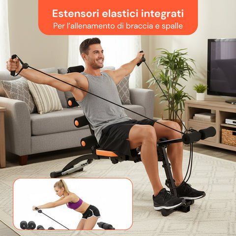 Multifunktionale, klappbare Trainingsbank 22-in-1 – Training für Bauch, Arme und Beine
