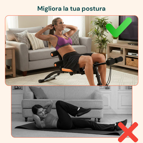 Multifunktionale, klappbare Trainingsbank 22-in-1 – Training für Bauch, Arme und Beine