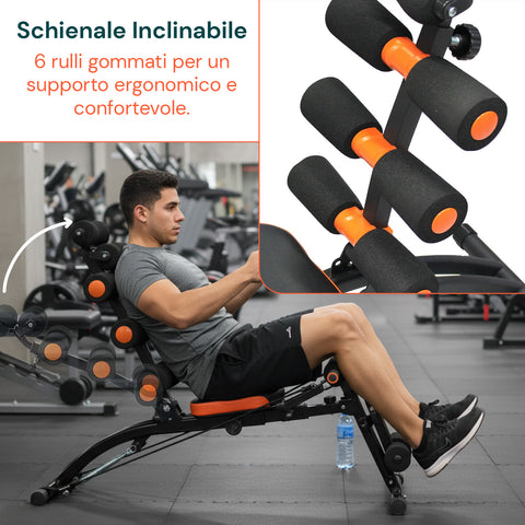 Multifunktionale, klappbare Trainingsbank 22-in-1 – Training für Bauch, Arme und Beine
