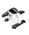 Tragbarer Mini-Heimtrainer für Tisch oder Boden zur Rehabilitation und Kräftigung, kompaktes, platzsparendes Design in Weiß und Schwarz