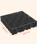 Set mit 50 Klickfliesen – Rutschfest und drainagefähig, 29,5x29,5 cm