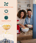 Popcornmaschine mit Heißluft 1200 W – Kompakt und leistungsstark, in 3 Minuten fertig