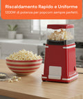 Popcornmaschine mit Heißluft 1200 W – Kompakt und leistungsstark, in 3 Minuten fertig