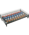 Kapselspender aus Glas und Metall für Nespresso-Kaffeekapseln, 40 Plätze, modernes Design
