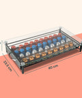 Kapselspender aus Glas und Metall für Nespresso-Kaffeekapseln, 40 Plätze, modernes Design
