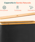 Toilettenpapierhalter mit Bambusdeckel – Elegantes und praktisches Design