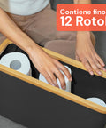 Toilettenpapierhalter mit Bambusdeckel – Elegantes und praktisches Design