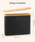 Toilettenpapierhalter mit Bambusdeckel – Elegantes und praktisches Design