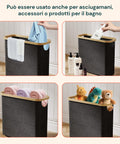 Toilettenpapierhalter mit Bambusdeckel – Elegantes und praktisches Design