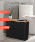 Toilettenpapierhalter mit Bambusdeckel – Elegantes und praktisches Design