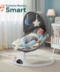 Multifunktionale Babywippe – Intelligente Schaukel mit Musik und Spielzeug