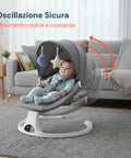 Multifunktionale Babywippe – Intelligente Schaukel mit Musik und Spielzeug