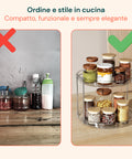 2er-Set drehbarer, wasserdichter 360°-Organizer mit 2 Ebenen für Kosmetik und Bad