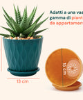 5er-Pack mehrfarbige Blumentöpfe aus umweltfreundlichem Kunststoff mit Drainage – Ø 15 cm