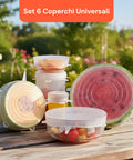 Dehnbare Silikondeckel – 6er-Set, Größen von 6 bis 19,6 cm, wiederverwendbar, BPA-frei