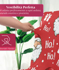 Set mit 6 weihnachtlichen Stuhlbezügen mit Weihnachtsmann – elastisch und dekorativ