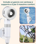 Tragbare Campingdusche 5200 mAh - 120 Min. Betriebszeit und USB-Ladefunktion